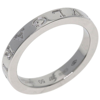 BVLGARI Double Logo #50 Ring Platinum PT950 Ladies [Used]