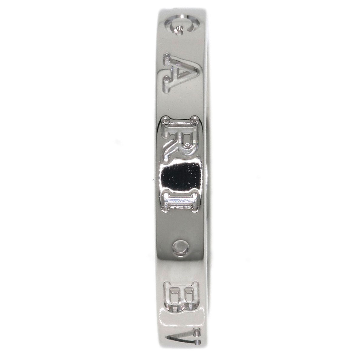 BVLGARI Double Logo #50 Ring Platinum PT950 Ladies [Used]