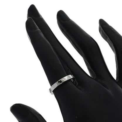 BVLGARI Double Logo #50 Ring Platinum PT950 Ladies [Used]