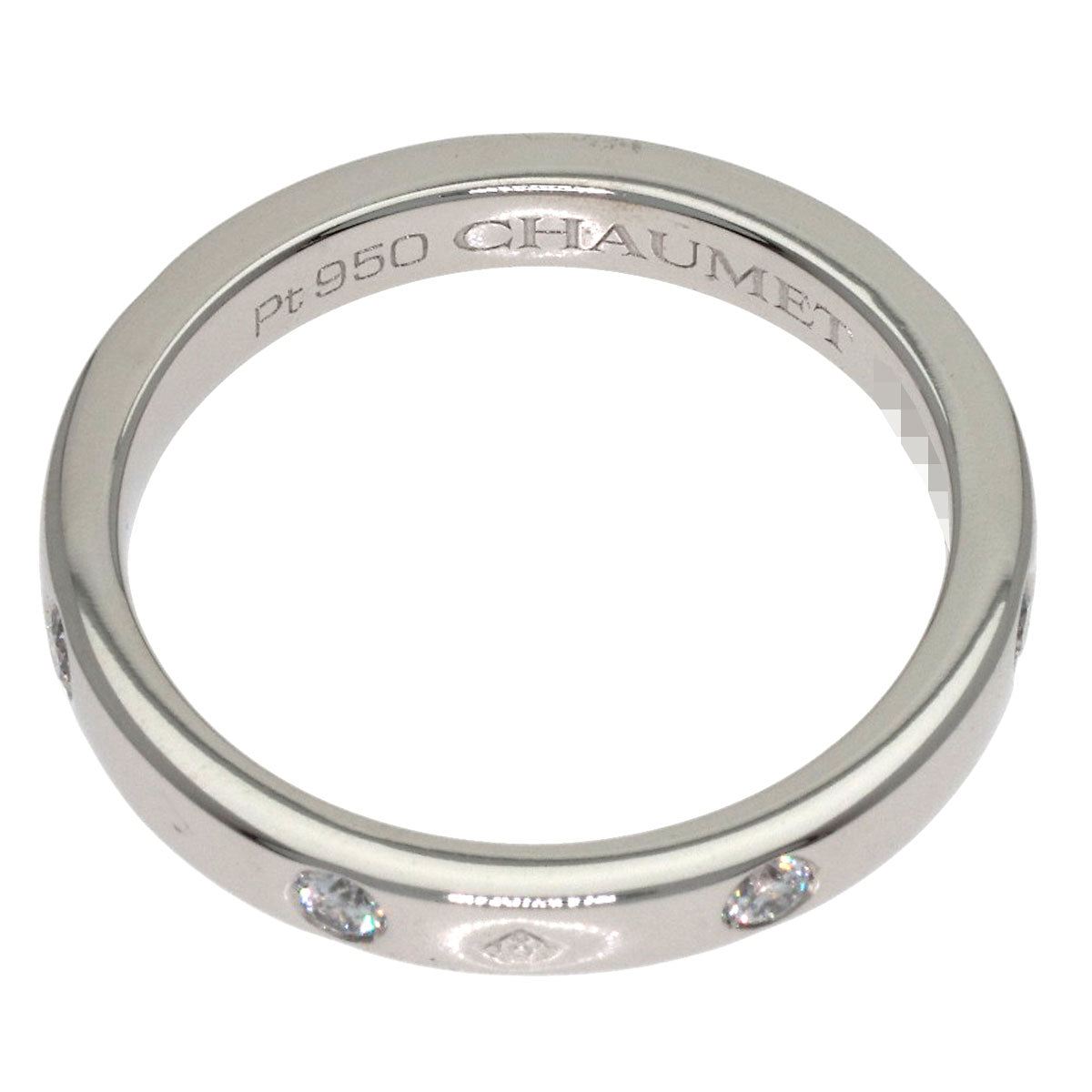 Chaumet Plume Eternal de Chaumet Diamond #48 Ring Platinum PT950 Ladies [Used]