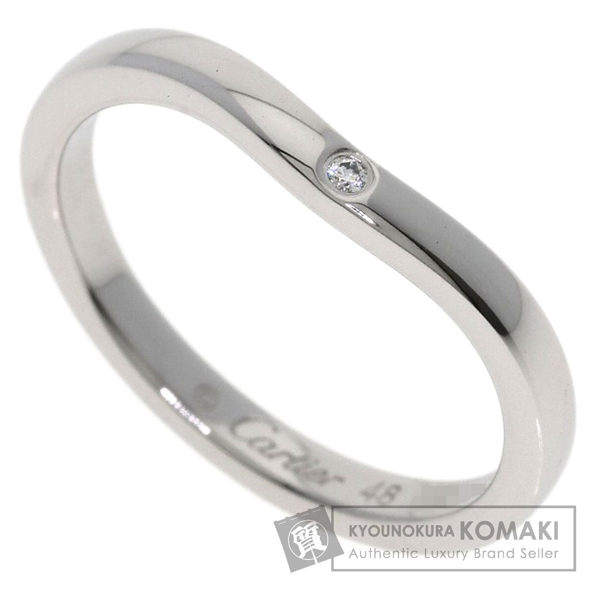 CARTIER Ballerina 3P Diamond #48 Ring Platinum PT950 Ladies [Used]
