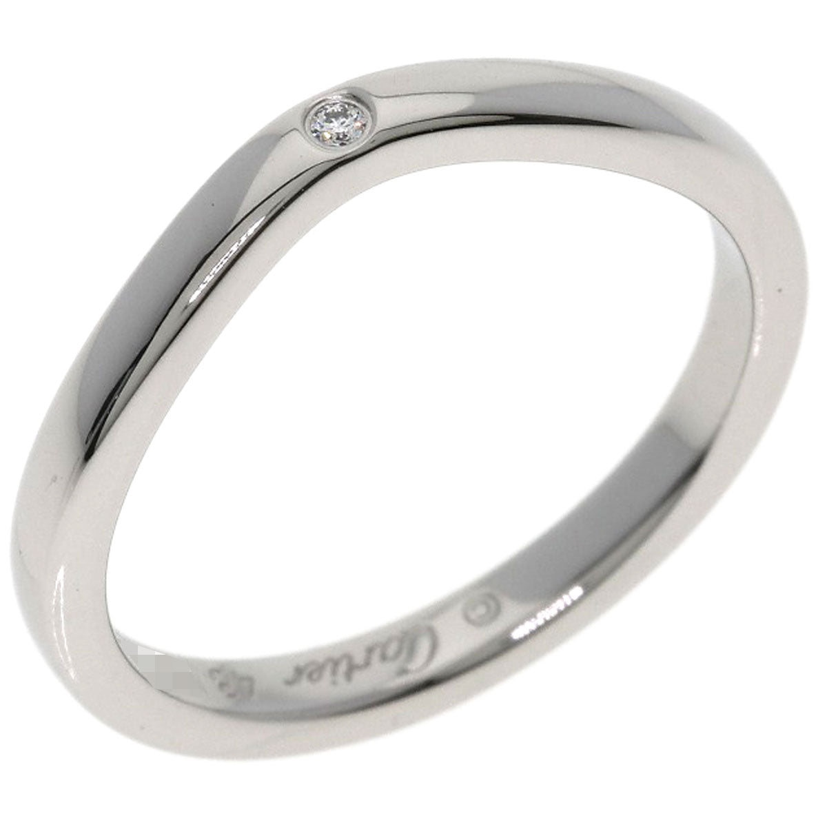 CARTIER Ballerina 3P Diamond #48 Ring Platinum PT950 Ladies [Used]