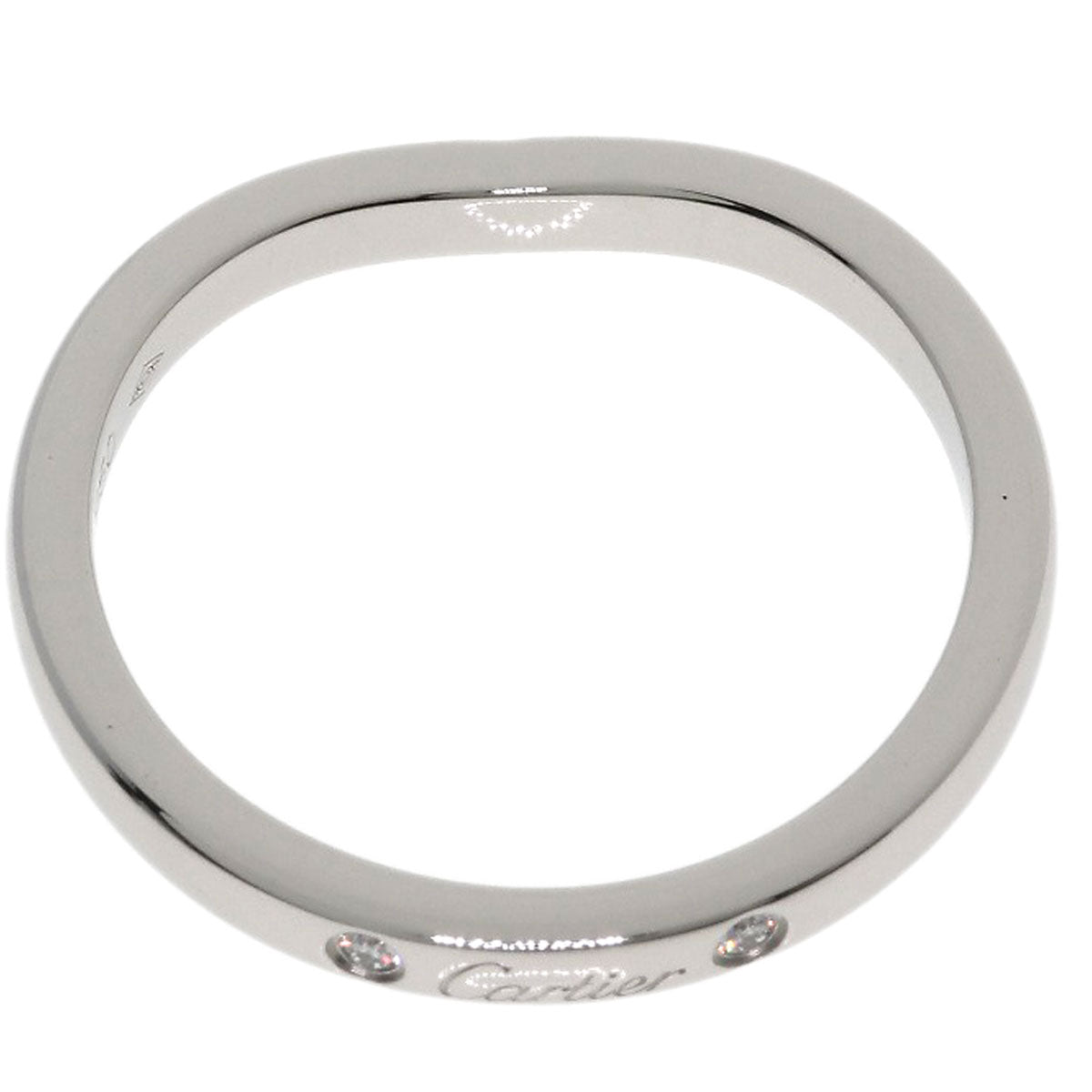 CARTIER Ballerina 3P Diamond #48 Ring Platinum PT950 Ladies [Used]