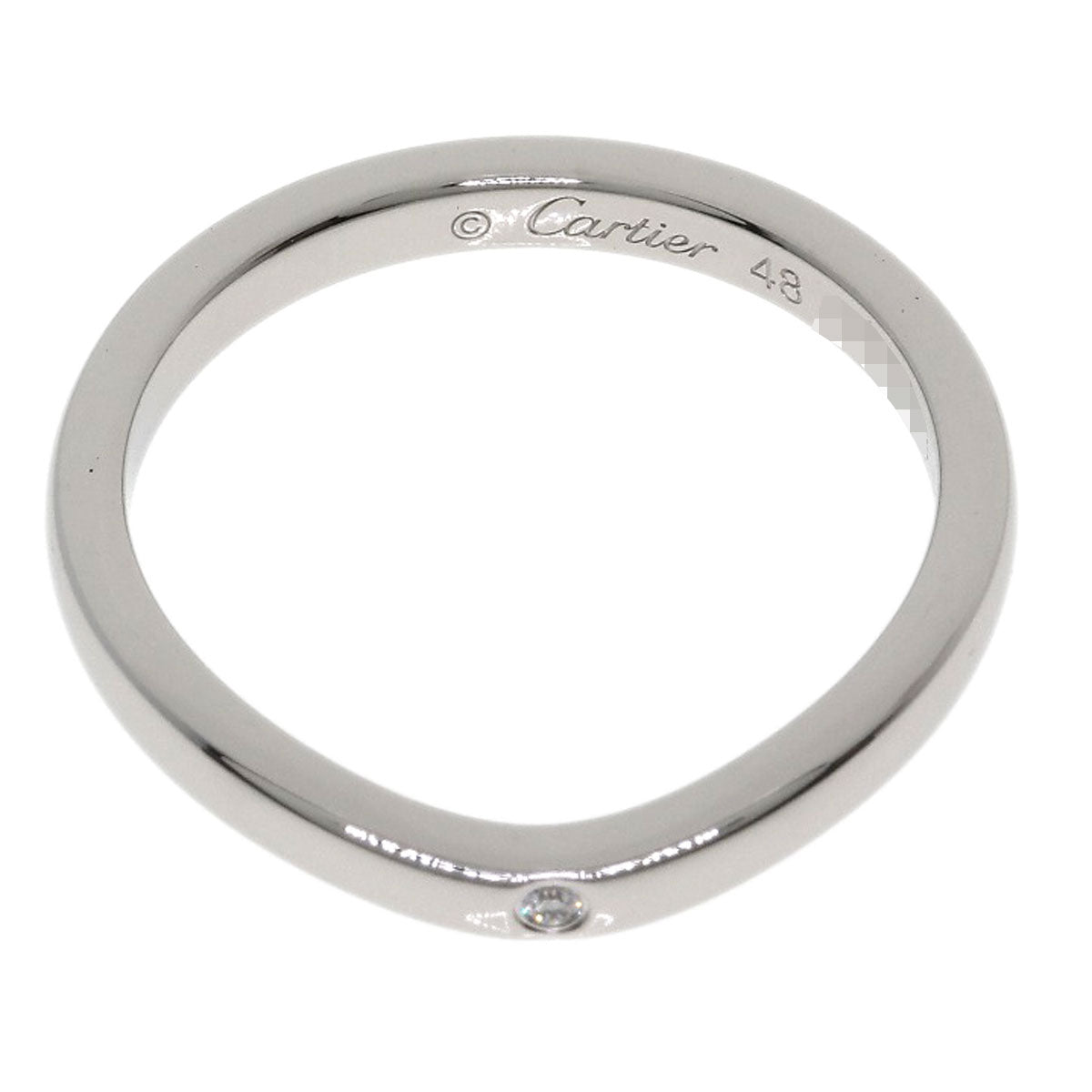 CARTIER Ballerina 3P Diamond #48 Ring Platinum PT950 Ladies [Used]