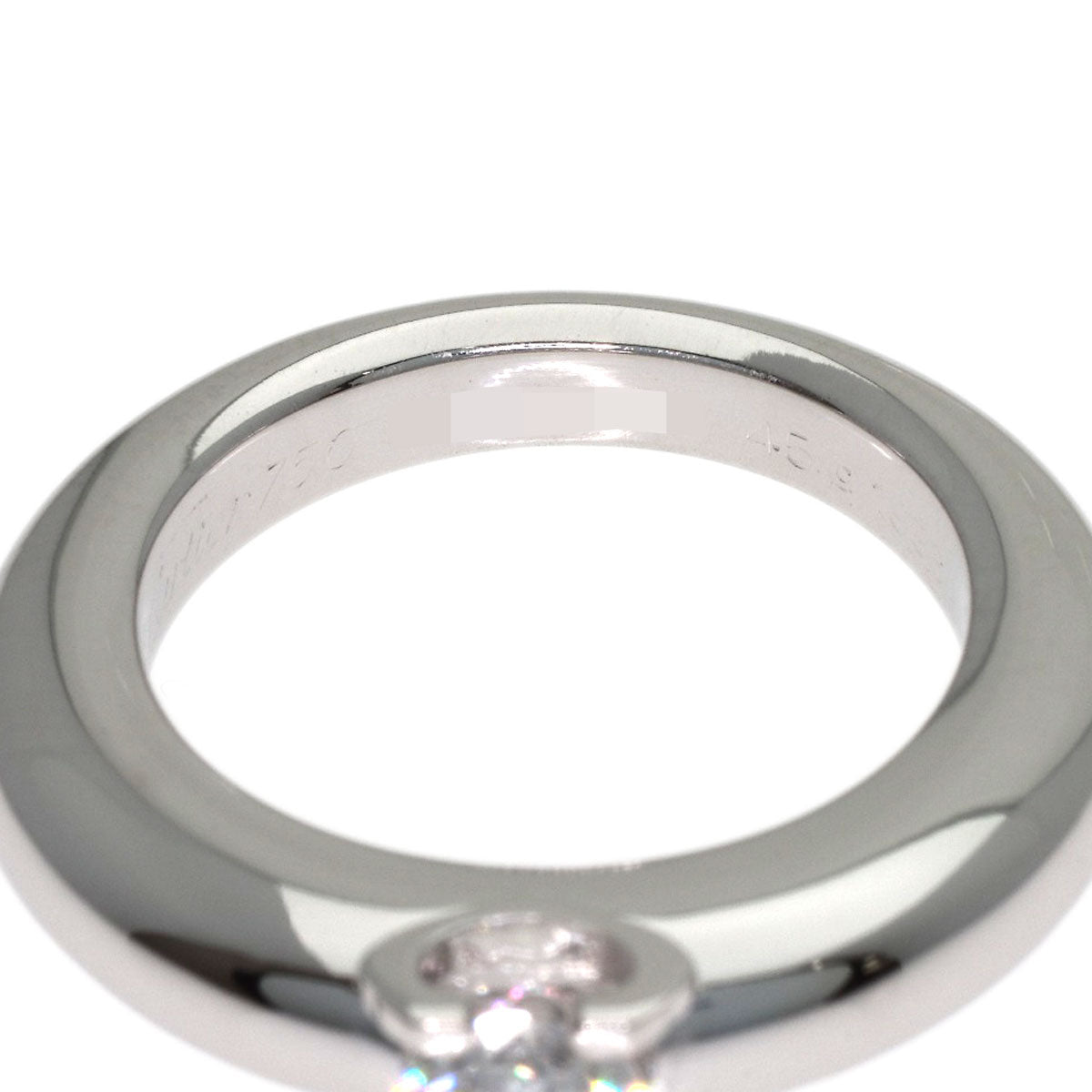 CARTIER Cartier C de Cartier Diamond #45 Ring K18 White Gold Ladies [Used]