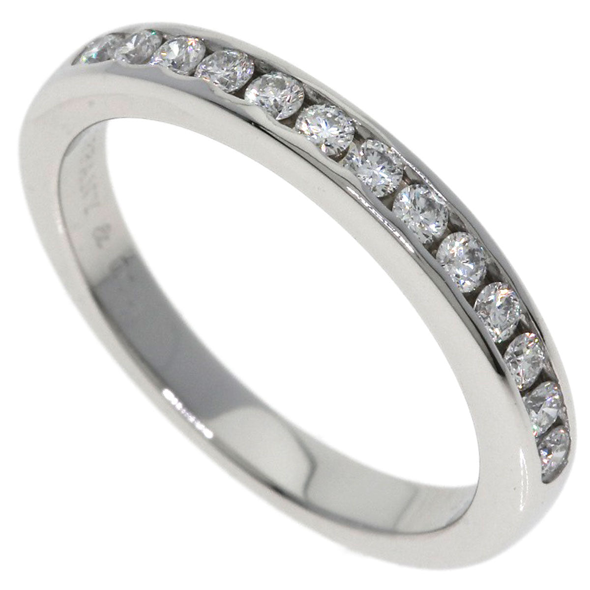 TIFFANY&Co. Half Eternity Diamond Ring Platinum PT950 Ladies [Used]
