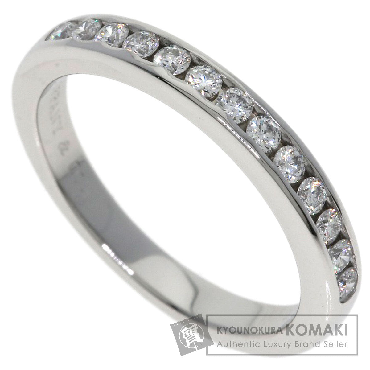 TIFFANY&Co. Half Eternity Diamond Ring Platinum PT950 Ladies [Used]