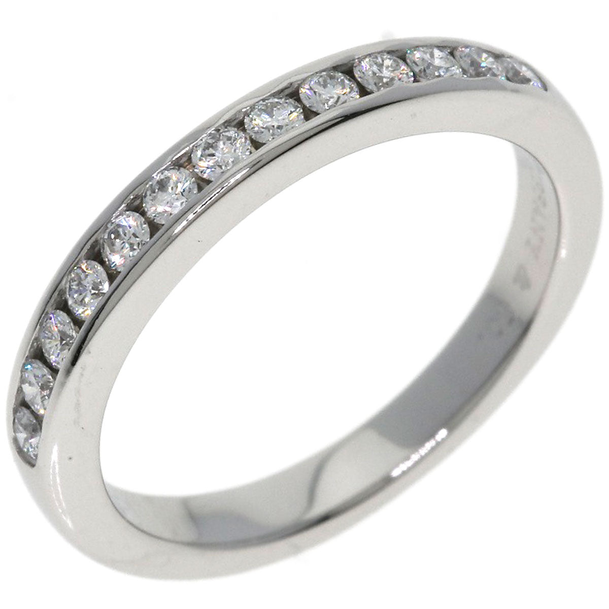 TIFFANY&Co. Half Eternity Diamond Ring Platinum PT950 Ladies [Used]
