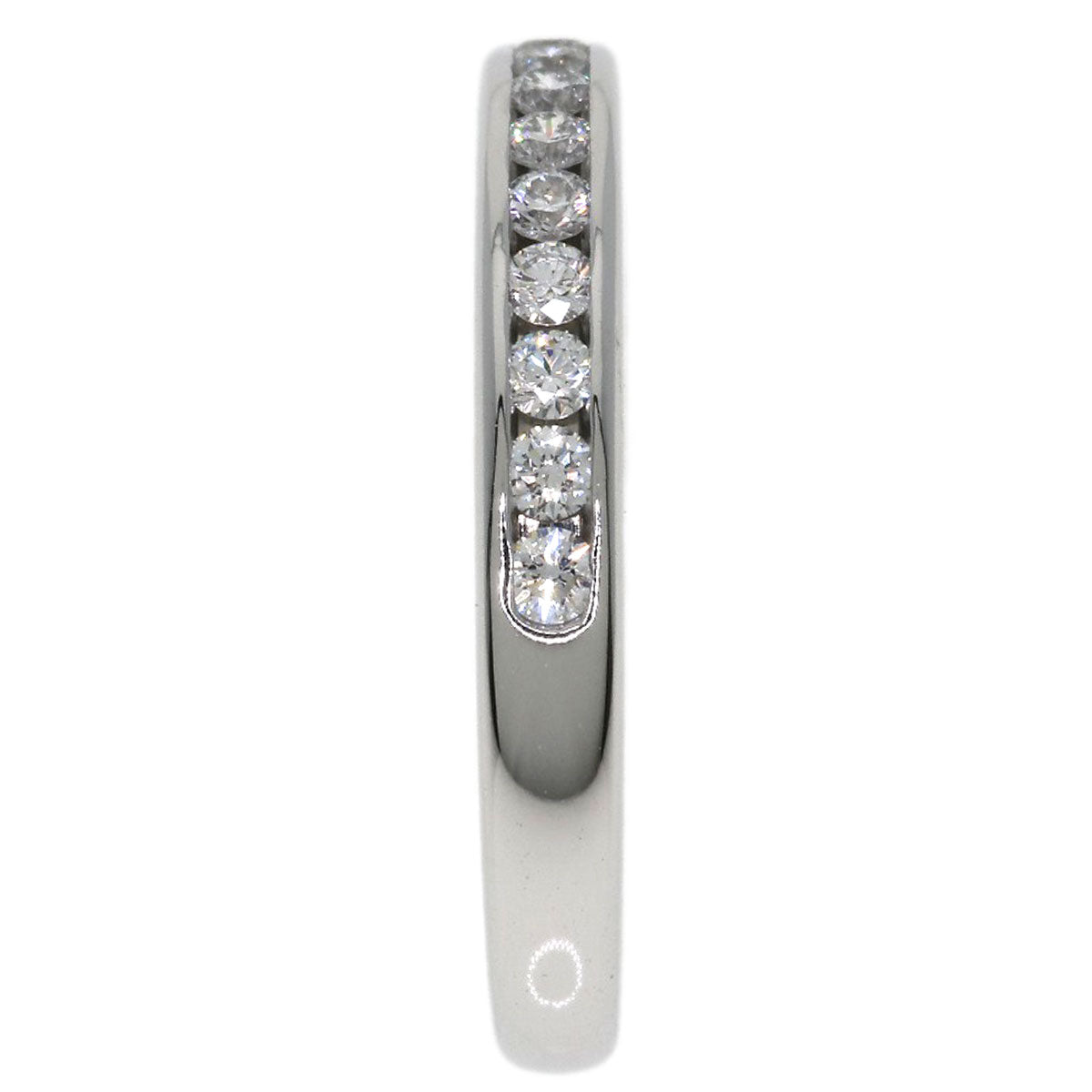 TIFFANY&Co. Half Eternity Diamond Ring Platinum PT950 Ladies [Used]