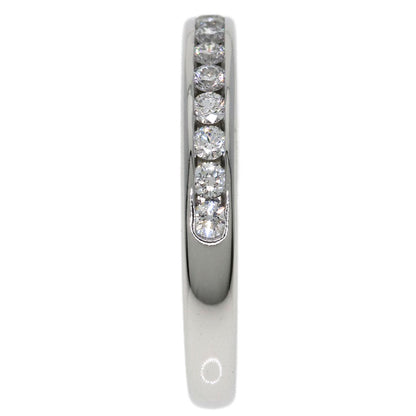 TIFFANY&Co. Half Eternity Diamond Ring Platinum PT950 Ladies [Used]