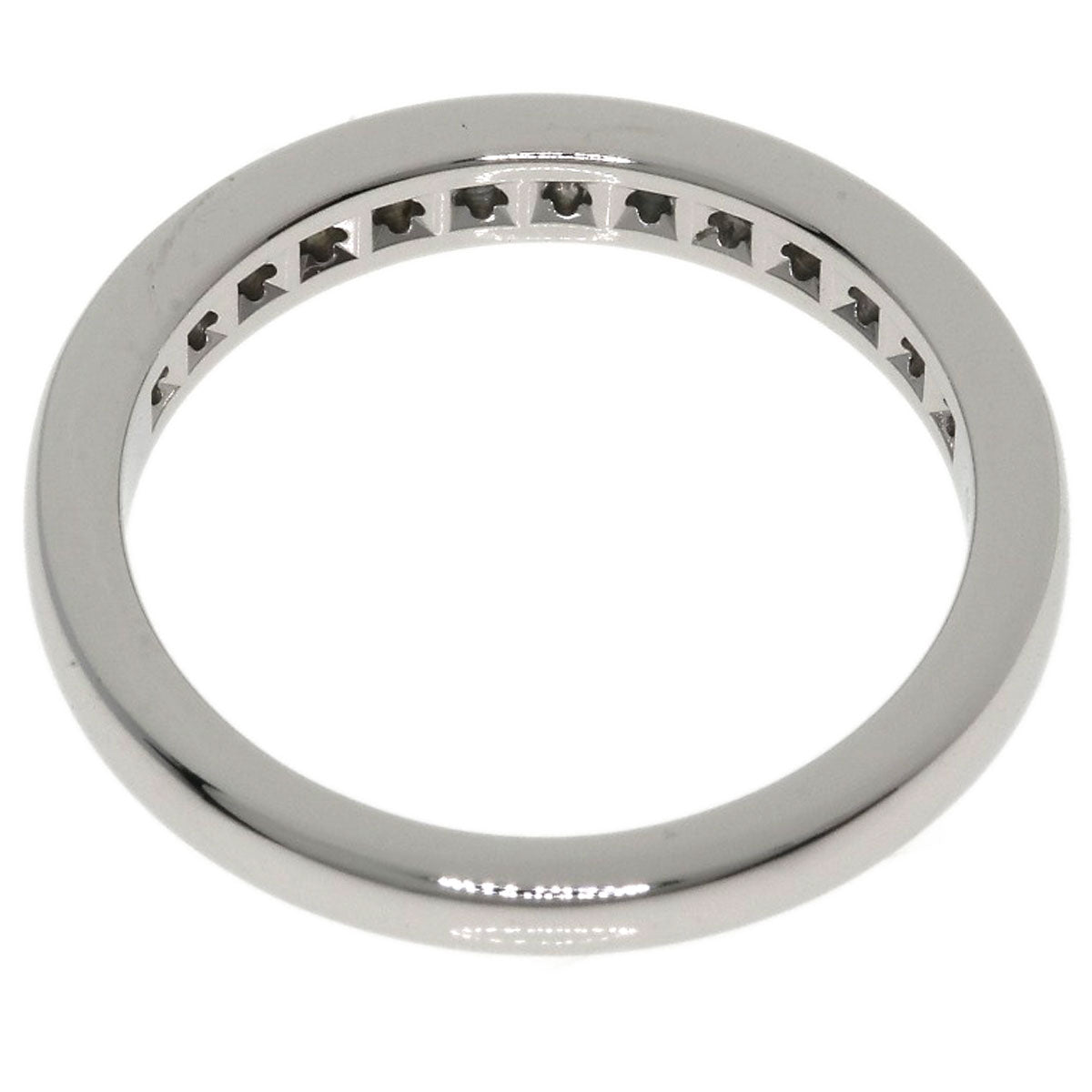 TIFFANY&Co. Half Eternity Diamond Ring Platinum PT950 Ladies [Used]