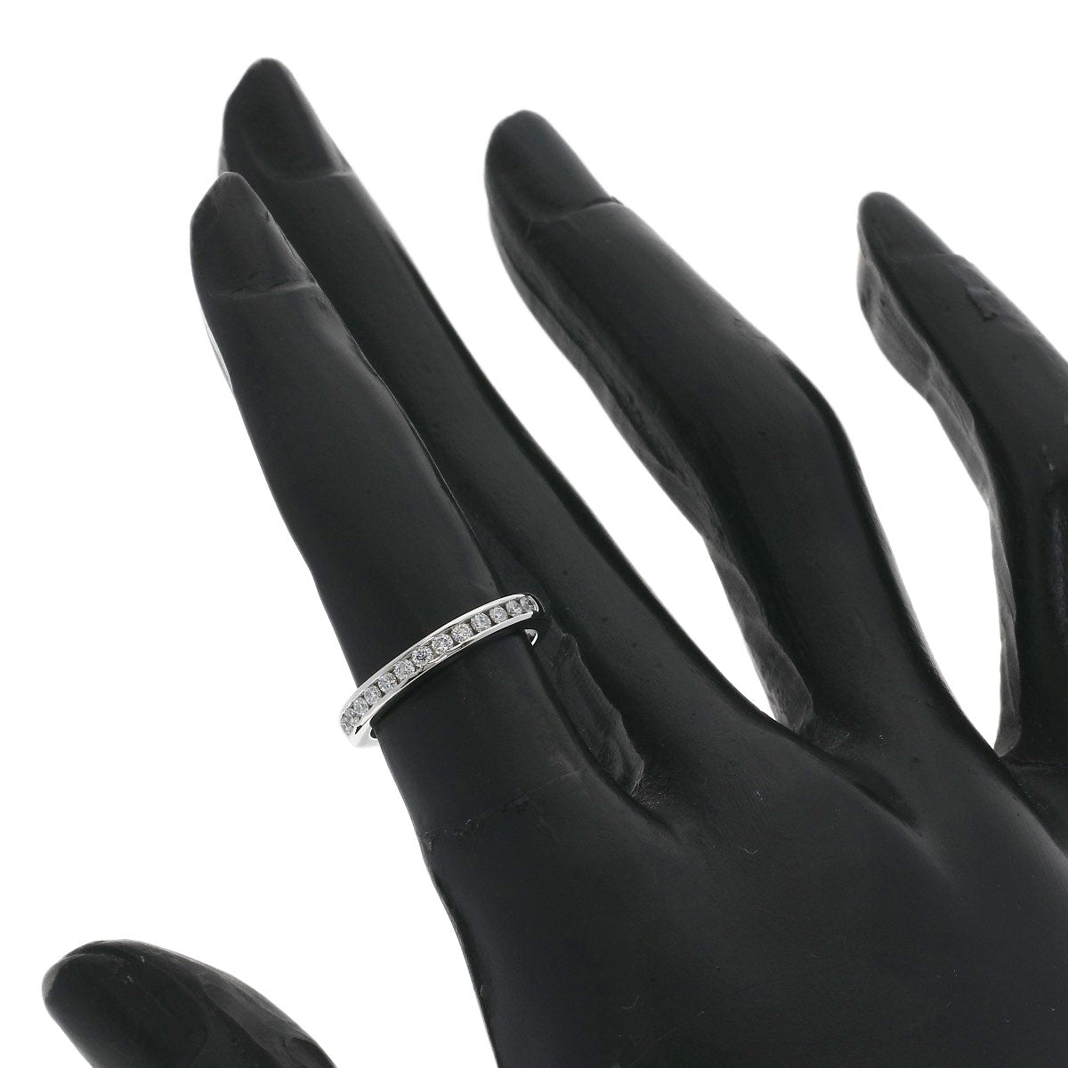 TIFFANY&Co. Half Eternity Diamond Ring Platinum PT950 Ladies [Used]