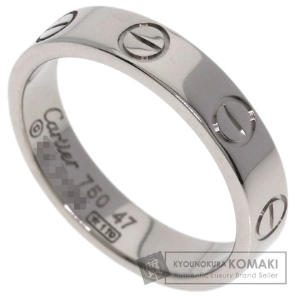 CARTIER mini love ring #47 Ring K18 White Gold Ladies [Used]