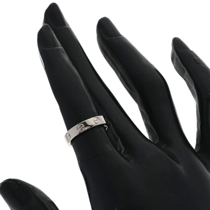 CARTIER mini love ring #47 Ring K18 White Gold Ladies [Used]
