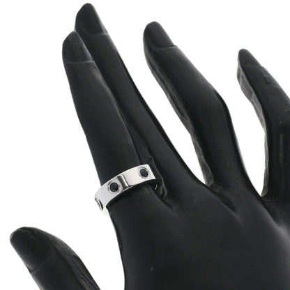 CARTIER Love Ring Full Black Sapphire #50 Ring K18 White Gold Ladies [Used]