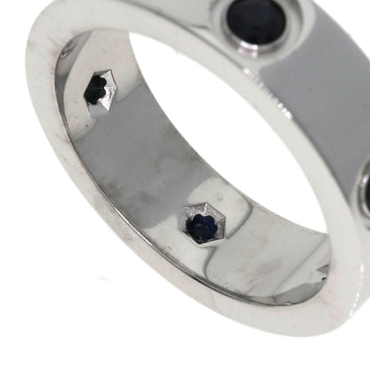 CARTIER Love Ring Full Black Sapphire #50 Ring K18 White Gold Ladies [Used]