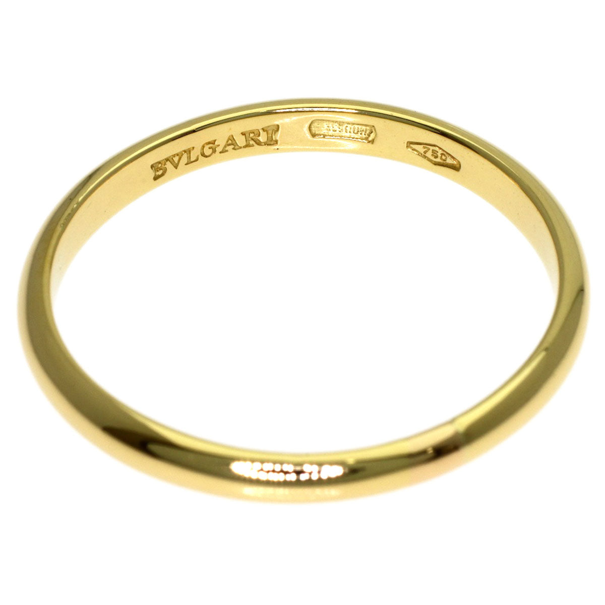 BVLGARI wedding Ring K18 Yellow Gold Ladies [Used]
