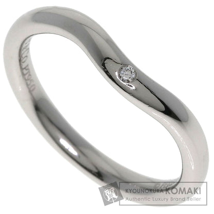 TIFFANY&Co. Band ring with 1 diamond Ring Platinum PT950 Ladies [Used]