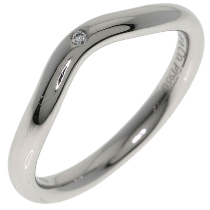 TIFFANY&Co. Band ring with 1 diamond Ring Platinum PT950 Ladies [Used]