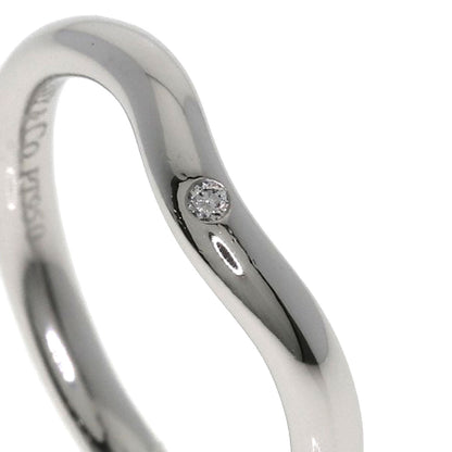 TIFFANY&Co. Band ring with 1 diamond Ring Platinum PT950 Ladies [Used]