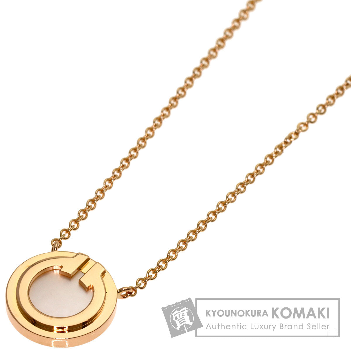 TIFFANY&Co. T-Too Circle Shell Necklace K18 Pink Gold Ladies [Used]