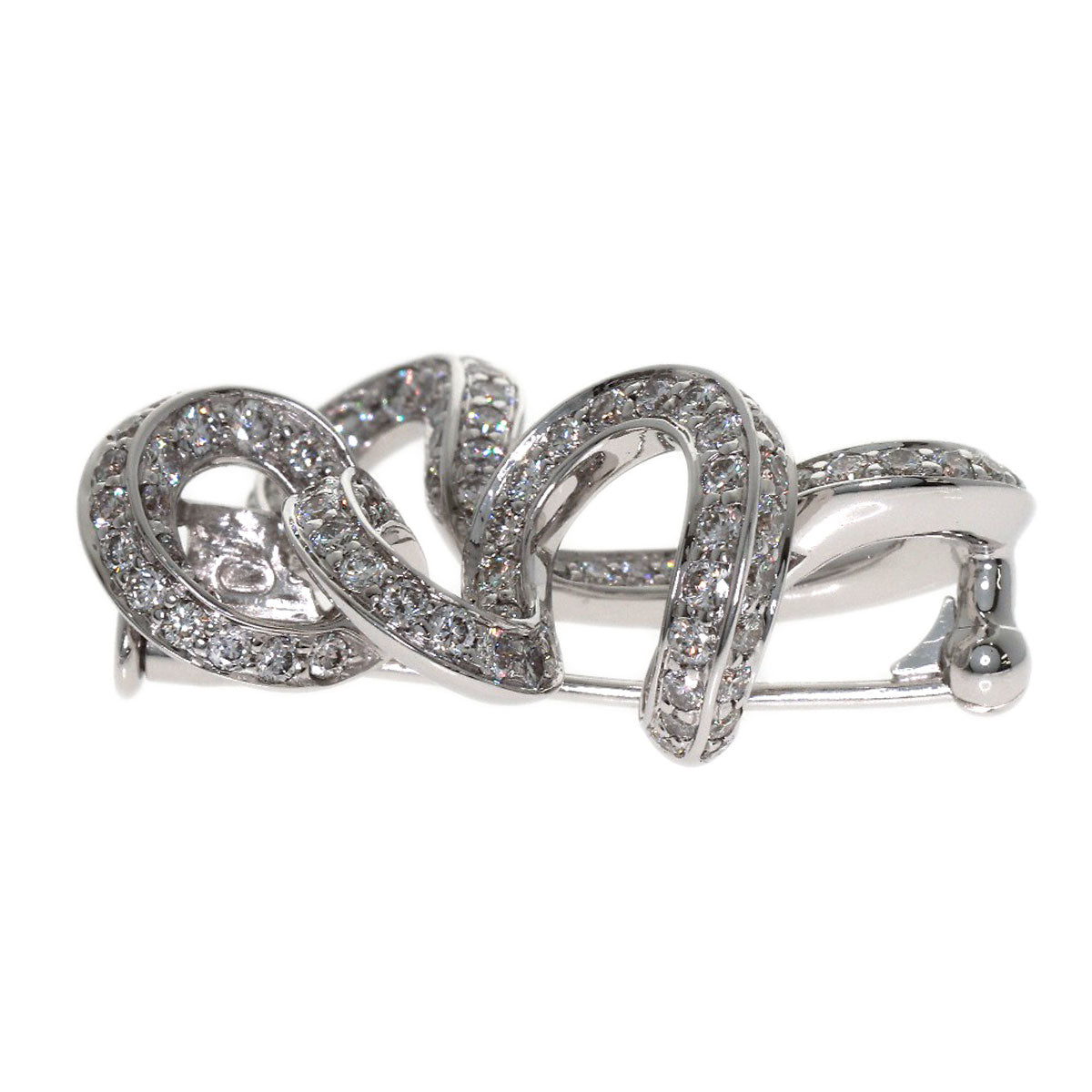 MAUBOUSSIN Diamond Brooch K18 White Gold Ladies [Used]