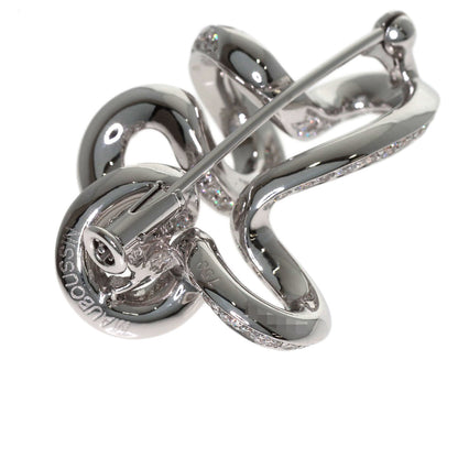 MAUBOUSSIN Diamond Brooch K18 White Gold Ladies [Used]