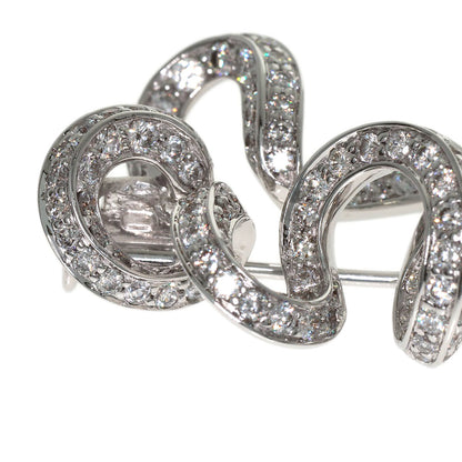 MAUBOUSSIN Diamond Brooch K18 White Gold Ladies [Used]