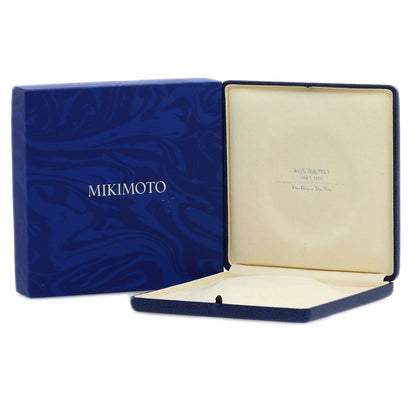 MIKIMOTO Pearl Pearl Baby Pearl with M Charm Necklace K18 Yellow Gold Ladies [Used]