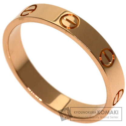 CARTIER mini love ring #57 Ring K18 Pink Gold Ladies [Used]
