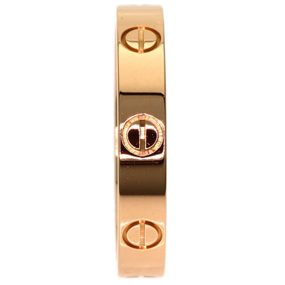 CARTIER mini love ring #57 Ring K18 Pink Gold Ladies [Used]