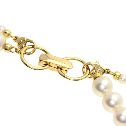 MIKIMOTO Pearl Pearl Baby Pearl with M Charm Necklace K18 Yellow Gold Ladies [Used]