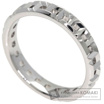 TIFFANY&Co. T True Narrow Ring K18 White Gold Ladies [Used]