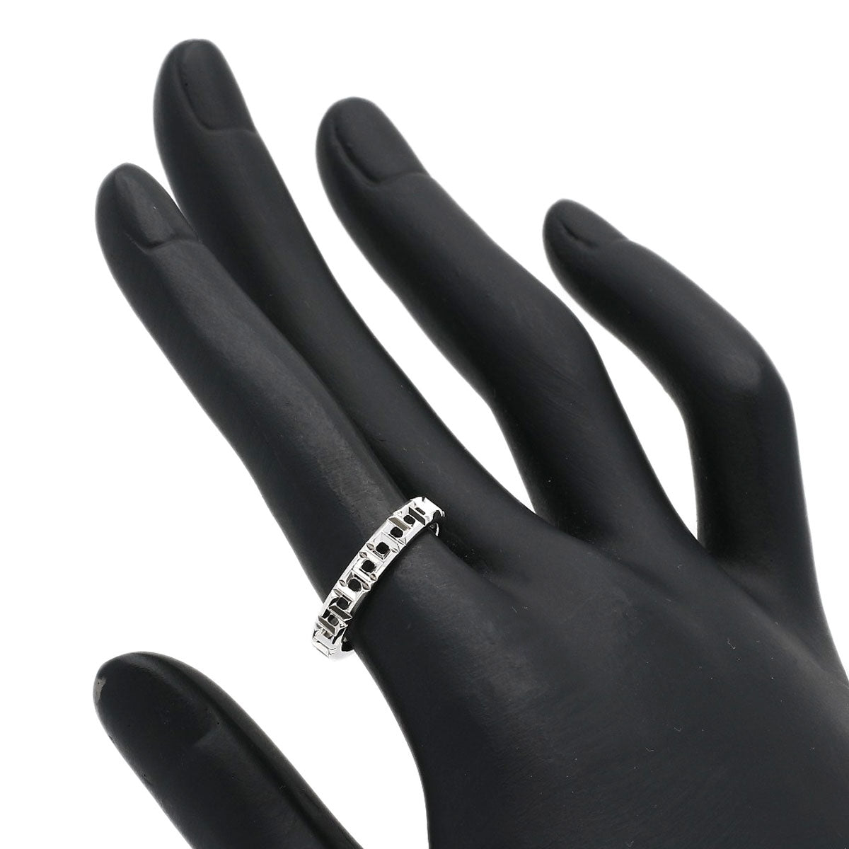 TIFFANY&Co. T True Narrow Ring K18 White Gold Ladies [Used]