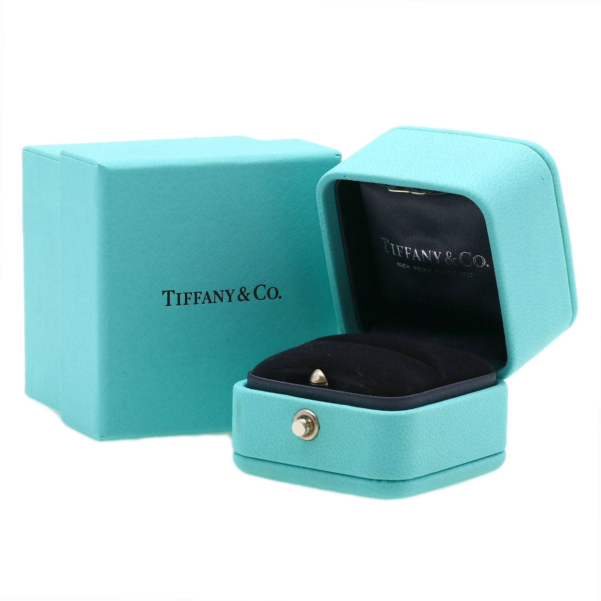TIFFANY&Co. T True Narrow Ring K18 White Gold Ladies [Used]