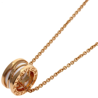 BVLGARI B.zero1 Legend White Ceramic Necklace K18 Pink Gold Ladies [Used]