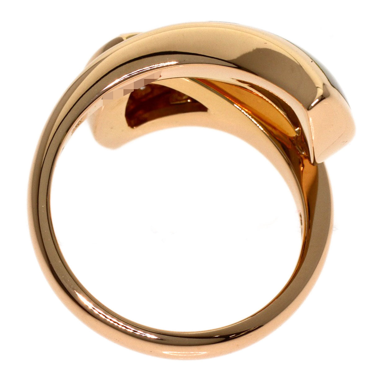 BVLGARI Diva Dream Medium Shell Diamond Ring K18 Pink Gold Ladies [Used]