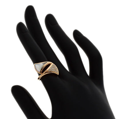 BVLGARI Diva Dream Medium Shell Diamond Ring K18 Pink Gold Ladies [Used]