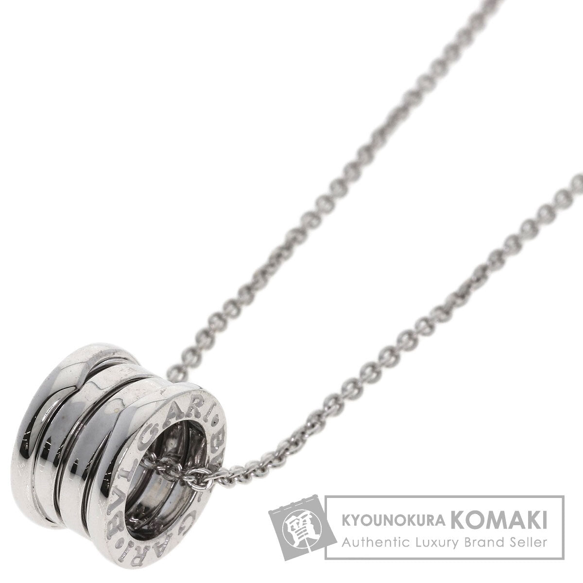 BVLGARI B.zero1 Necklace K18 White Gold Ladies [Used]