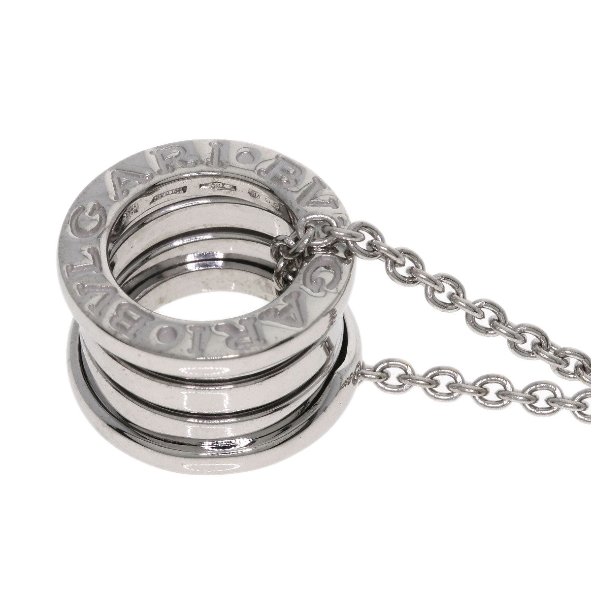 BVLGARI B.zero1 Necklace K18 White Gold Ladies [Used]