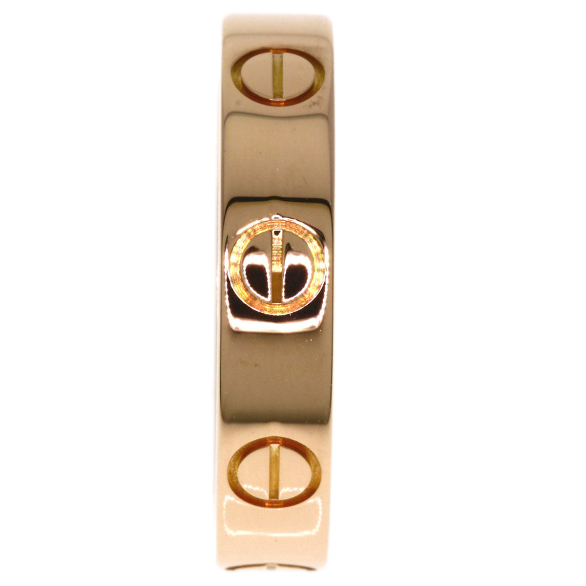 CARTIER Mini love ring # 48 Ring K18 Pink Gold Ladies [Used]