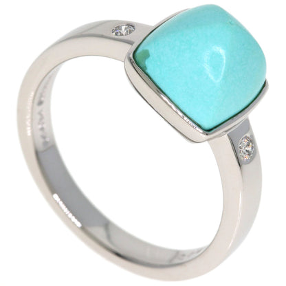 MIKIMOTO Turquoise Diamond Ring Platinum PT950 Ladies [Used]