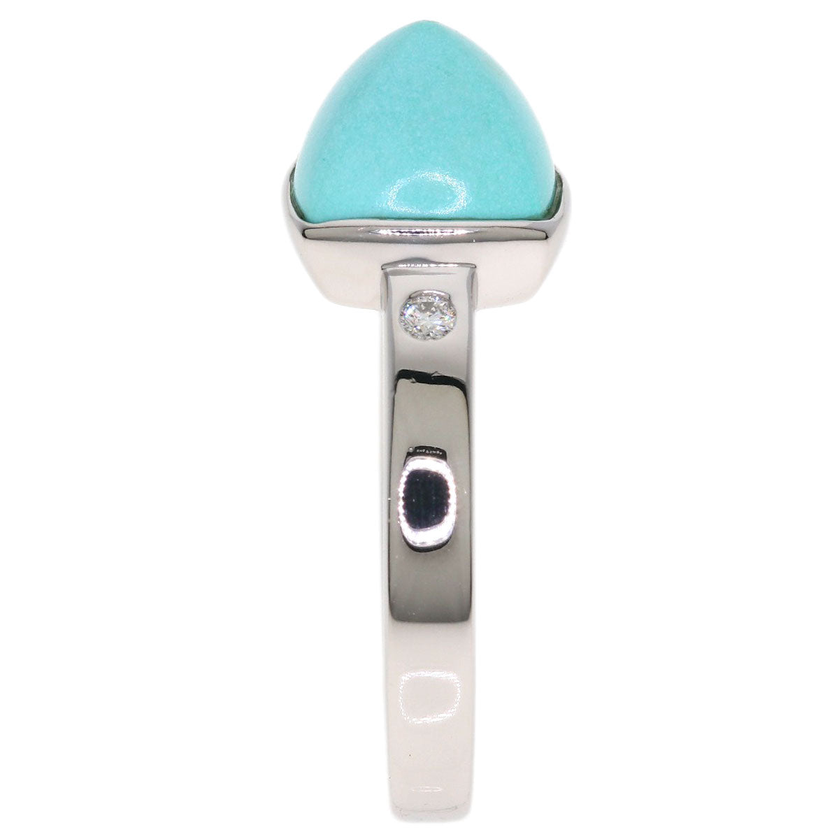 MIKIMOTO Turquoise Diamond Ring Platinum PT950 Ladies [Used]
