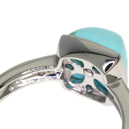 MIKIMOTO Turquoise Diamond Ring Platinum PT950 Ladies [Used]