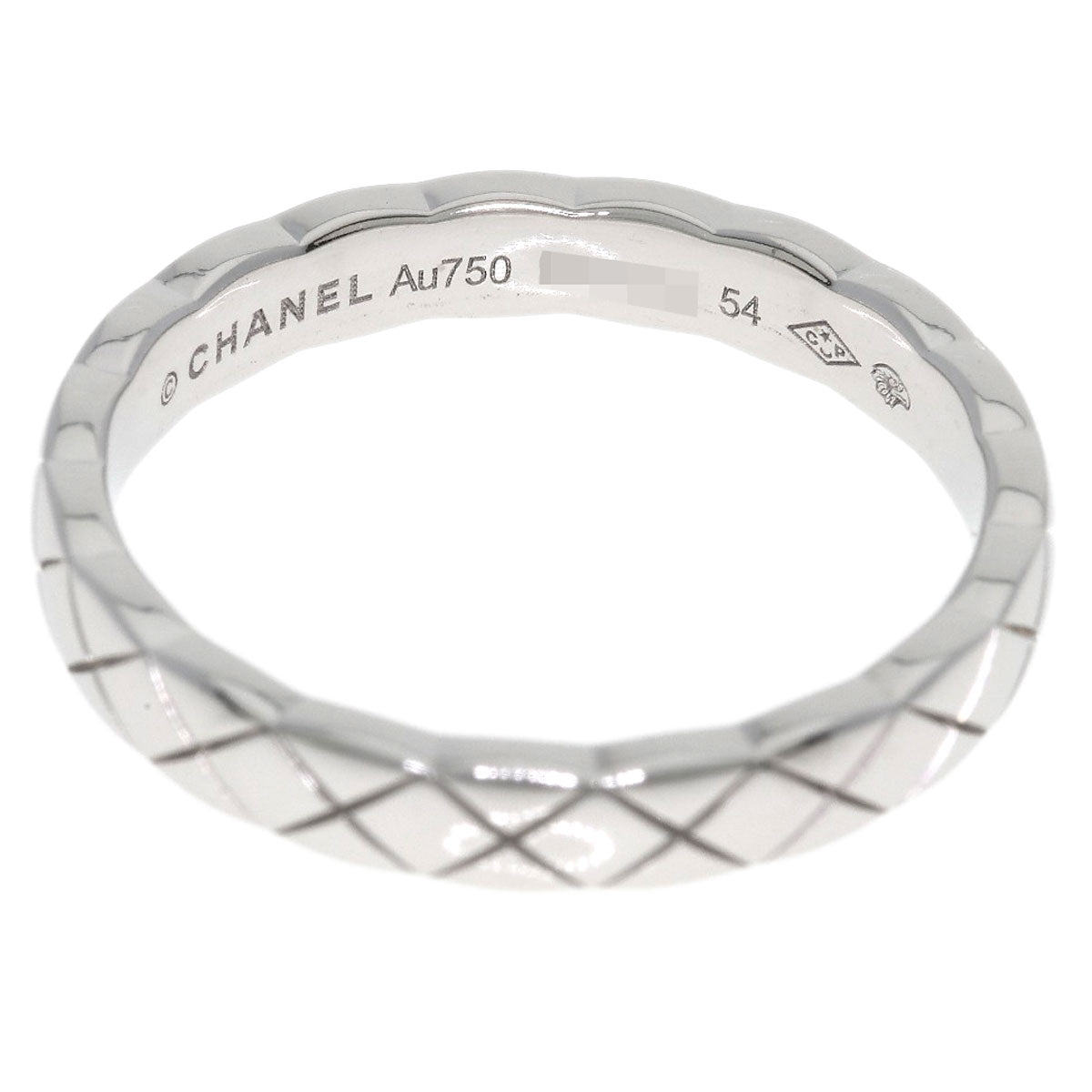 CHANEL Coco Crush Small #54 Ring K18 White Gold Ladies [Used]