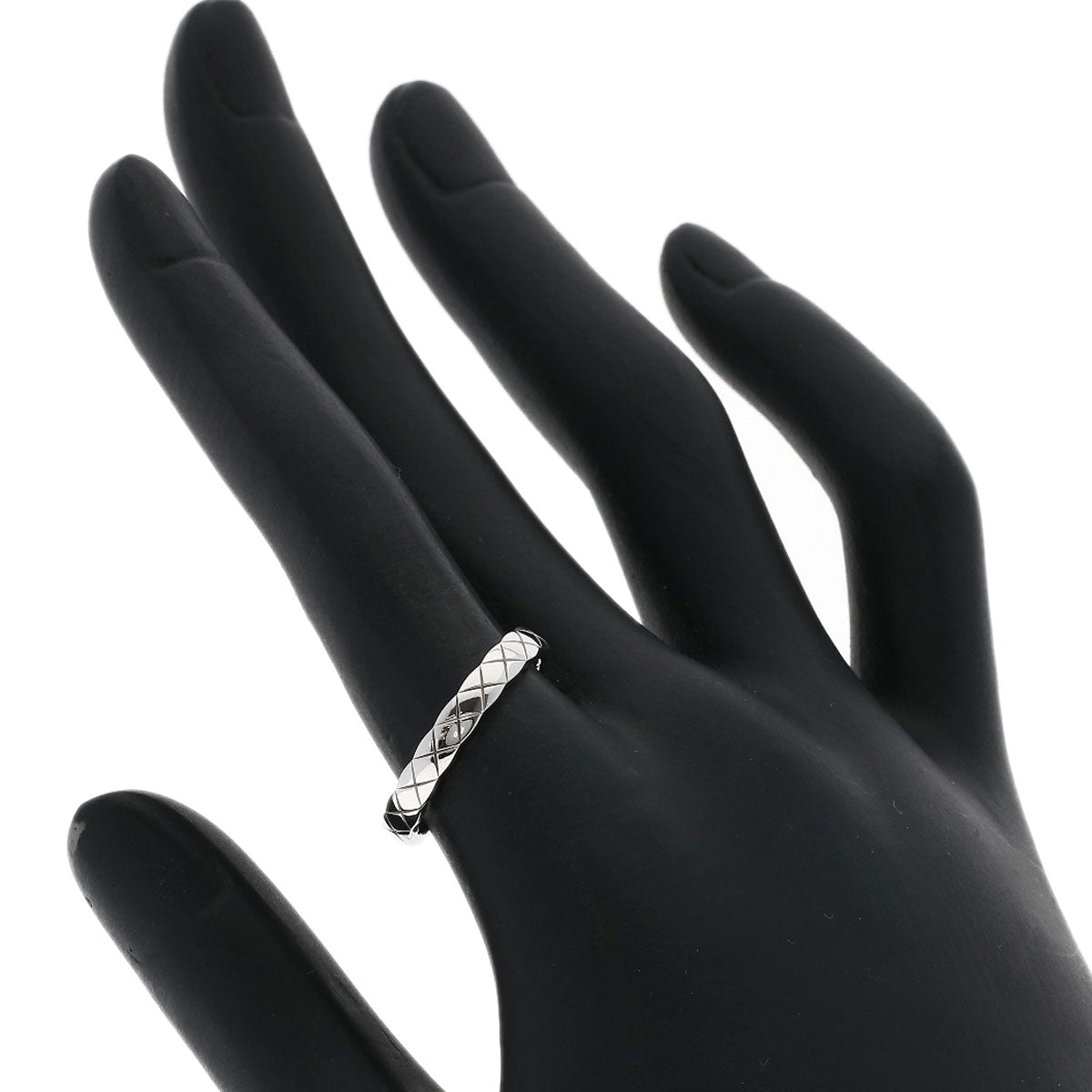 CHANEL Coco Crush Small #54 Ring K18 White Gold Ladies [Used]
