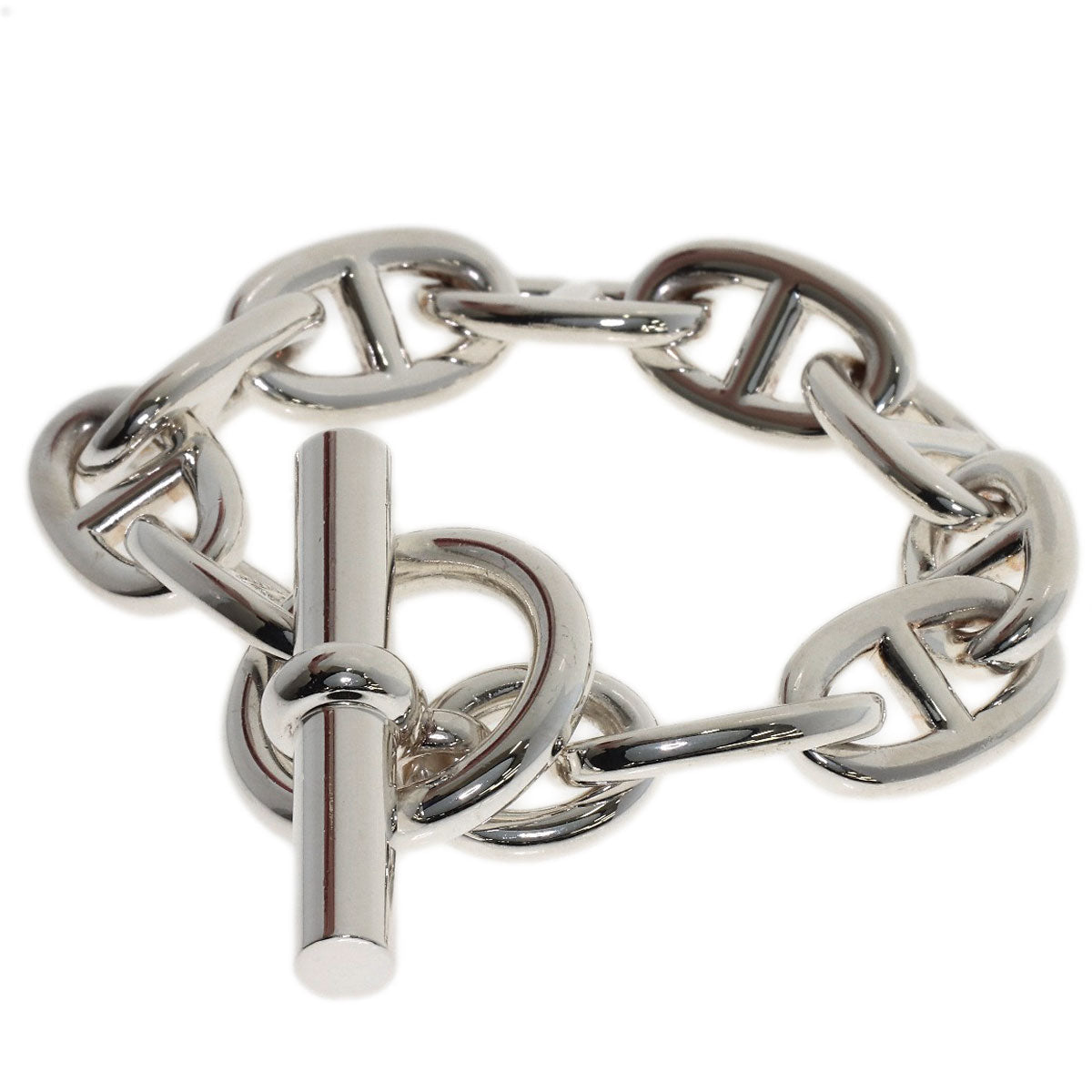 HERMES Shane Dunkle TGM 10 frames Bracelet Silver Ladies [Used]
