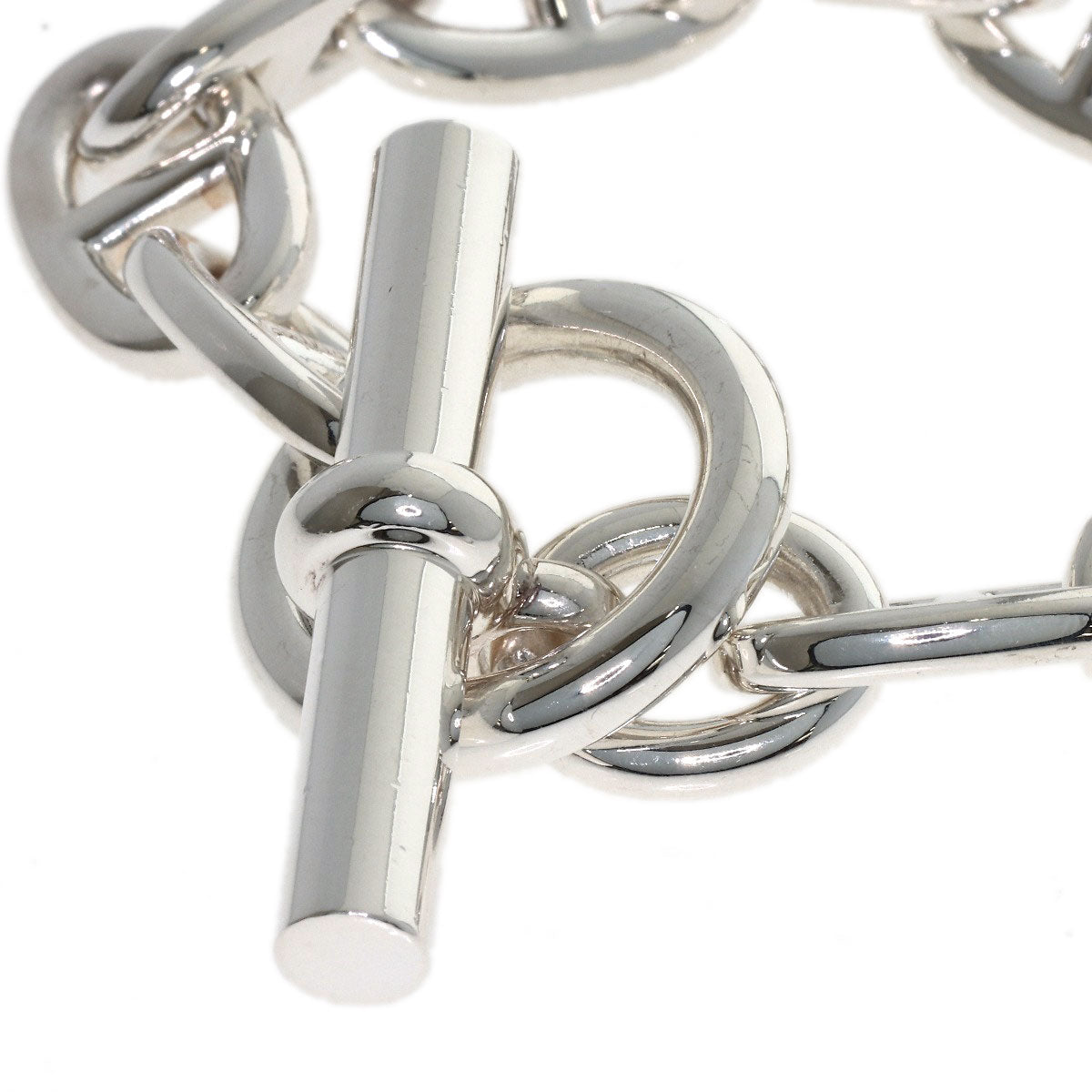 HERMES Shane Dunkle TGM 10 frames Bracelet Silver Ladies [Used]