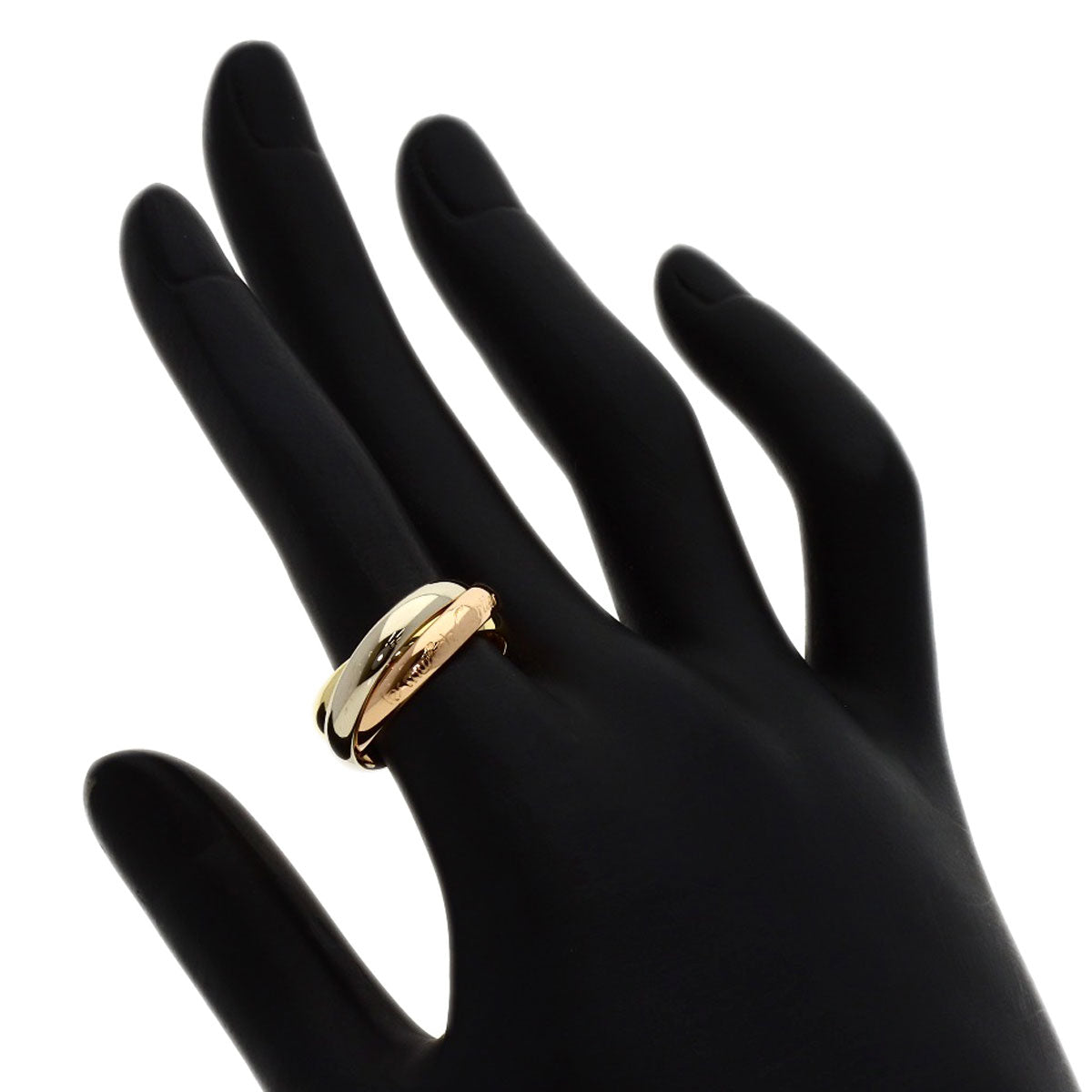 CARTIER Trinity #52 Ring K18 Yellow Gold 18K Pink GoldLadies [Used]