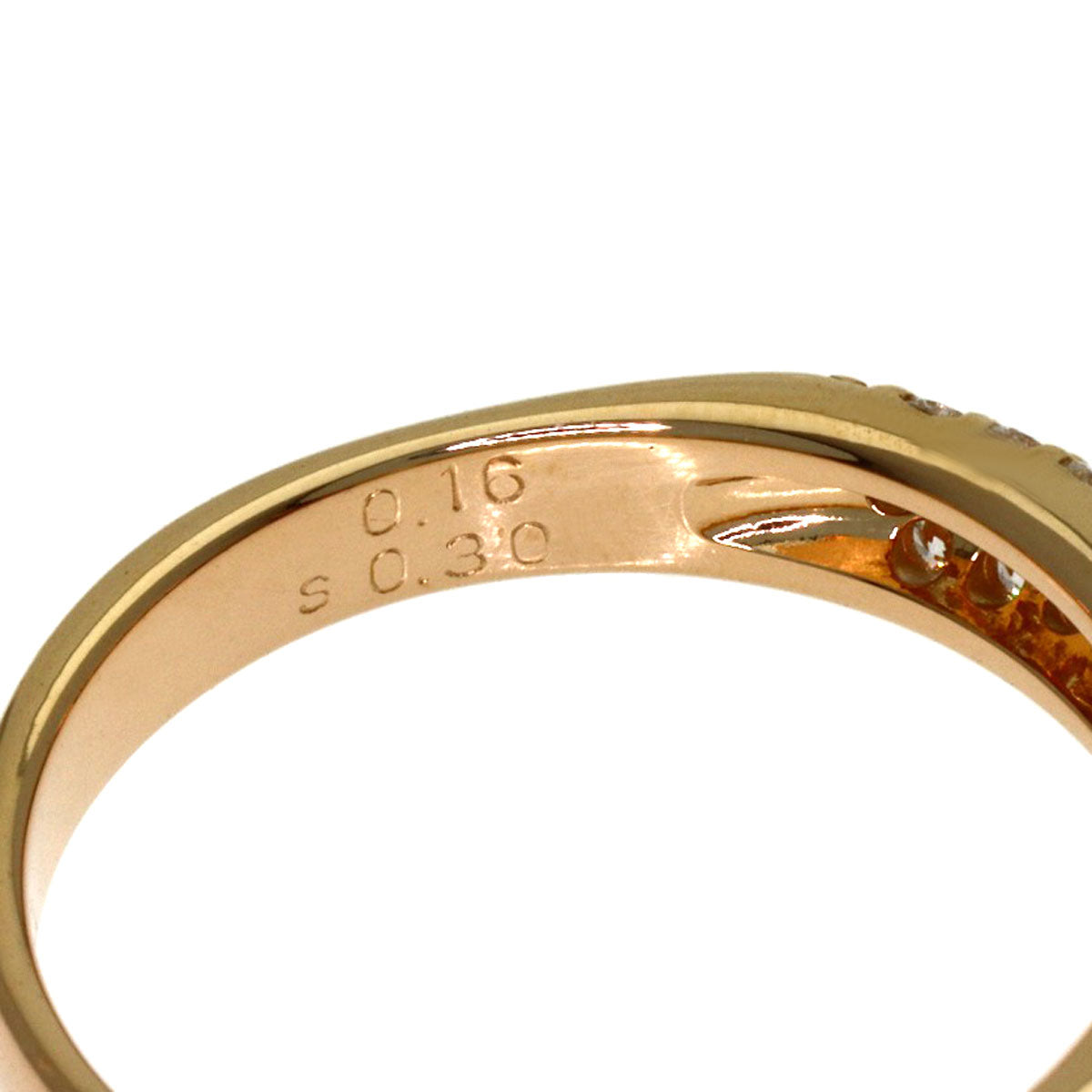 Ponte Vecchio Eterno Caffe Piccolini Sapphire Diamond Ring K18 Pink Gold Ladies [Used]